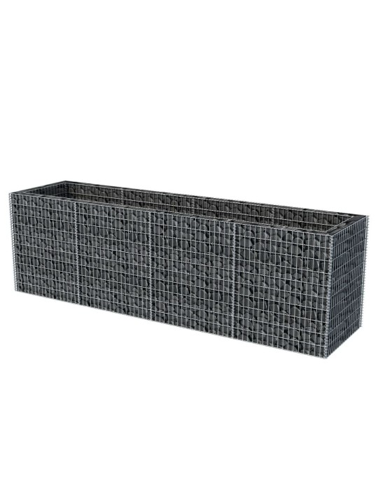 Gabions, augstā puķu kaste, tērauds, 360x90x100 cm