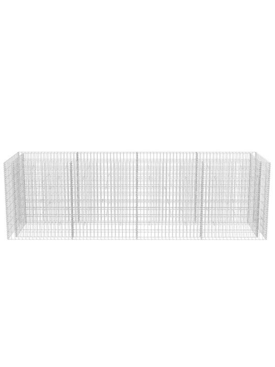 Gabions, augstā puķu kaste, tērauds, 360x90x100 cm