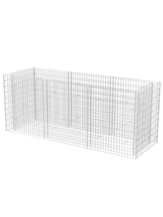Gabions, augstā puķu kaste, tērauds, 270x90x100 cm