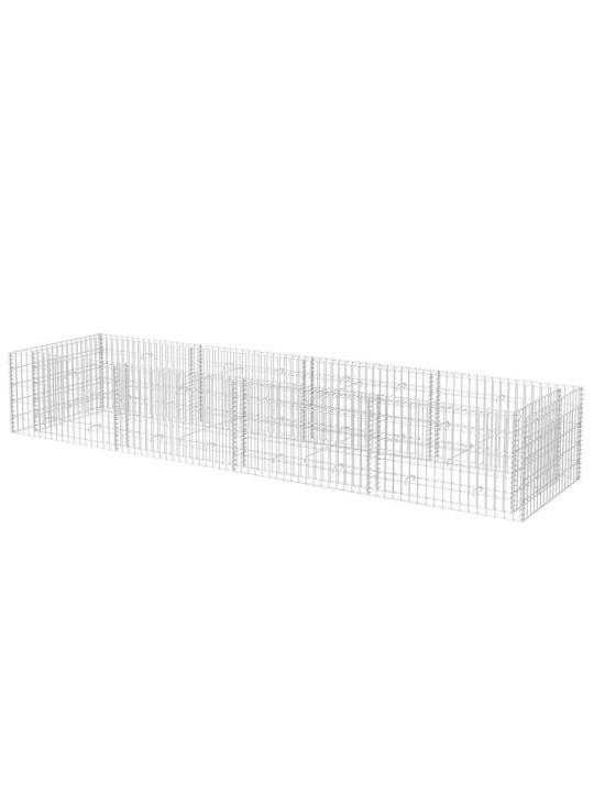 Gabions, augstā puķu kaste, tērauds, 360x90x50 cm