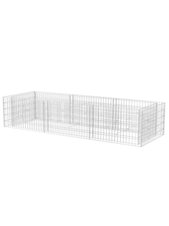 Gabions, augstā puķu kaste, tērauds, 270x90x50 cm