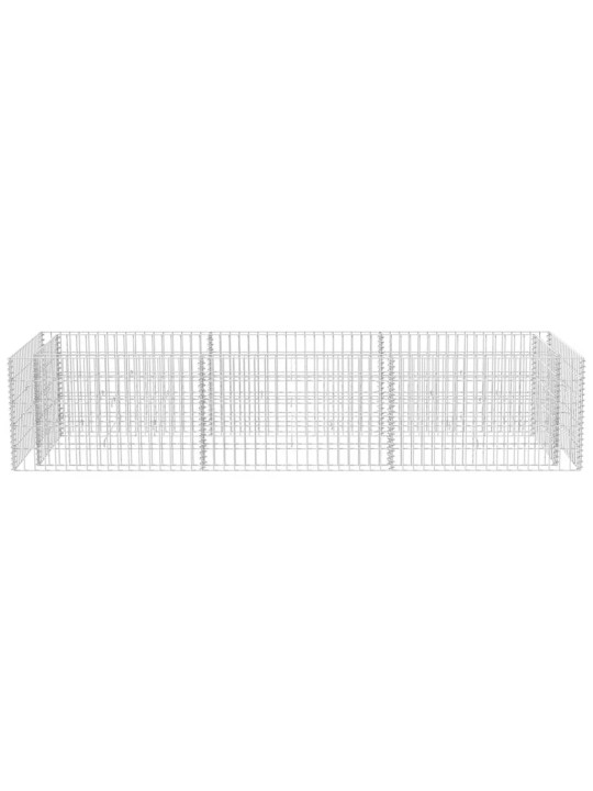 Gabions, augstā puķu kaste, tērauds, 270x90x50 cm