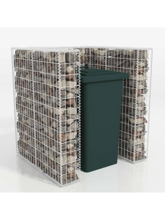 Gabions atkritumu konteineriem, tērauds, 110x100x120 cm