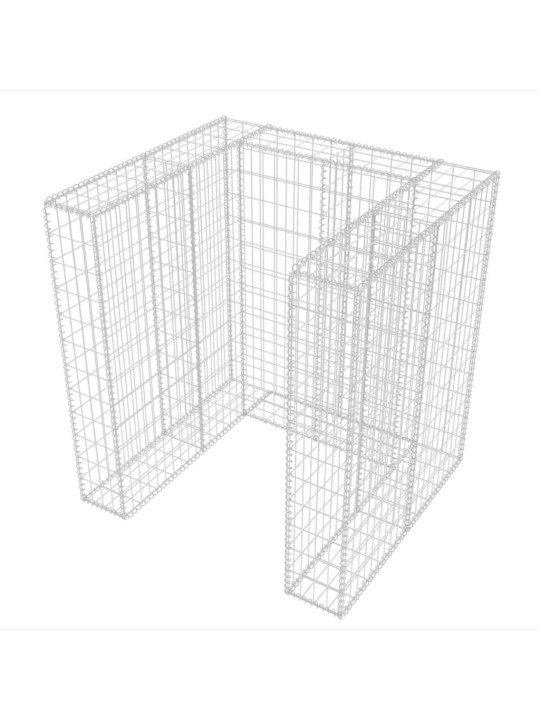 Gabions atkritumu konteineriem, tērauds, 110x100x120 cm