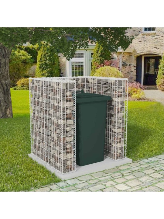 Gabions atkritumu konteineriem, tērauds, 110x100x120 cm