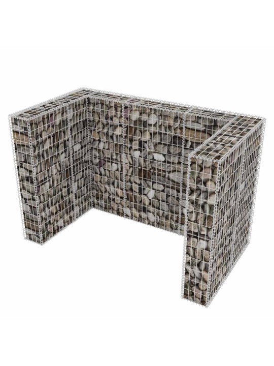 Gabions atkritumu konteineriem, tērauds, 180x100x120 cm
