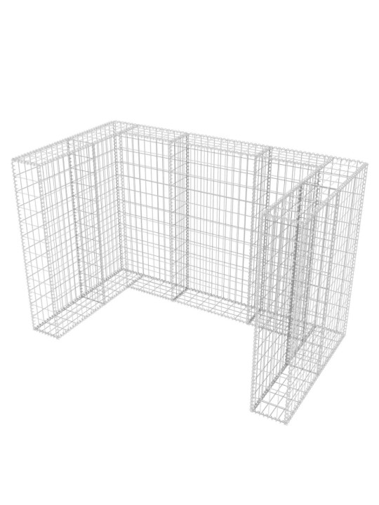 Gabions atkritumu konteineriem, tērauds, 180x100x120 cm