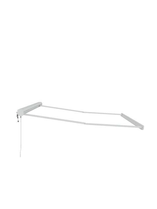 Markīze balts 4 × 3 m metāla