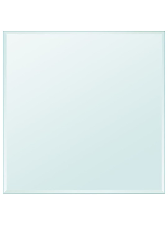 Galda virsma, 700x700 mm, rūdīts stikls, kvadrātveida
