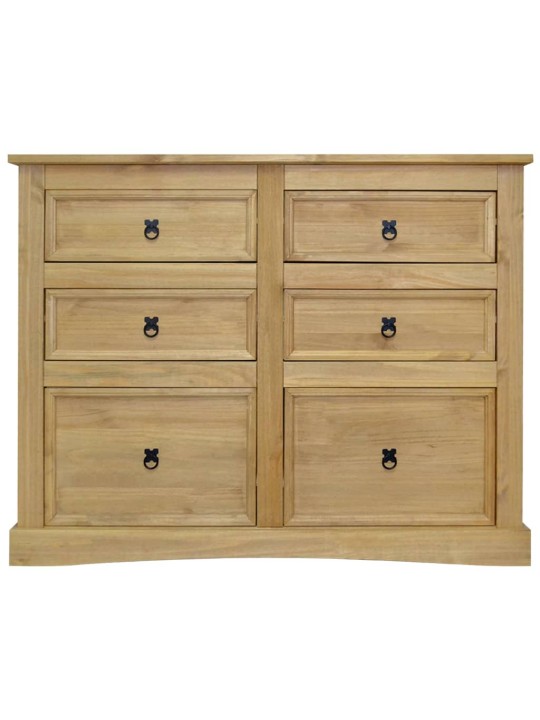 Kumode, meksikas corona stila priežkoks, 110x43x81 cm