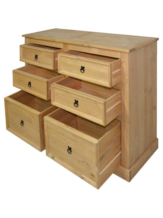 Kumode, meksikas corona stila priežkoks, 110x43x81 cm