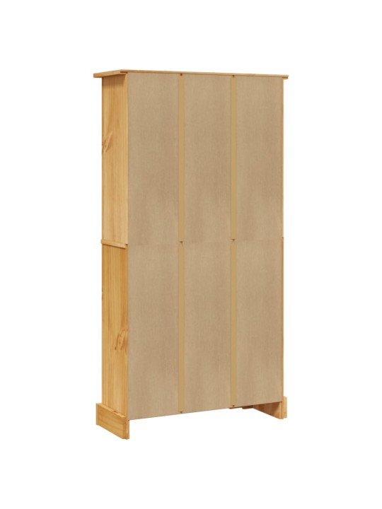 Grāmatu skapis, meksikas corona stila priedes koks, 80x29x150cm