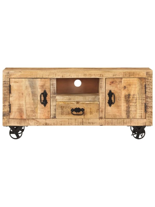 Tv skapītis, 110x30x50 cm, neapstrādāts mango koks