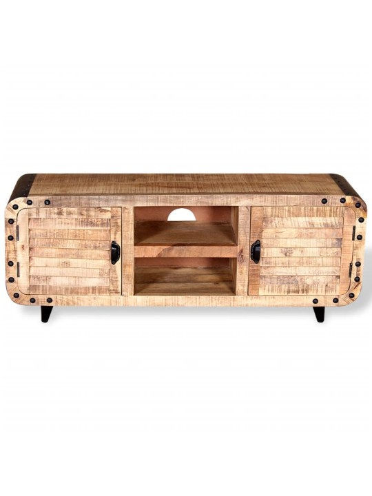 Tv skapītis, 120x30x50 cm, raupjš mango koks