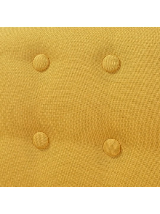 Atpūtas krēsls, dzeltens audums
