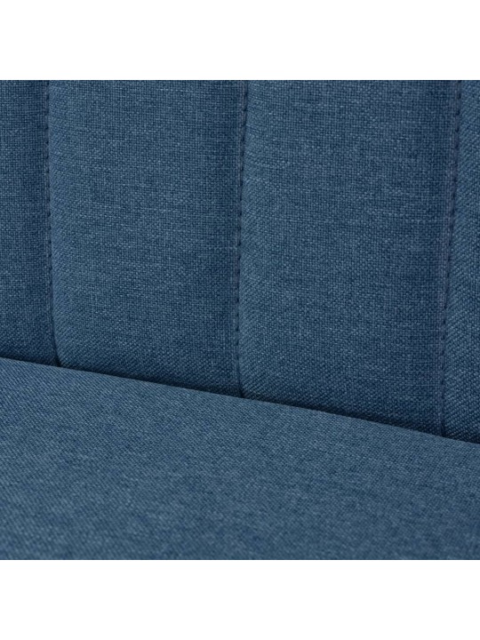 Auduma dīvāns, 117x55,5x77 cm, zils