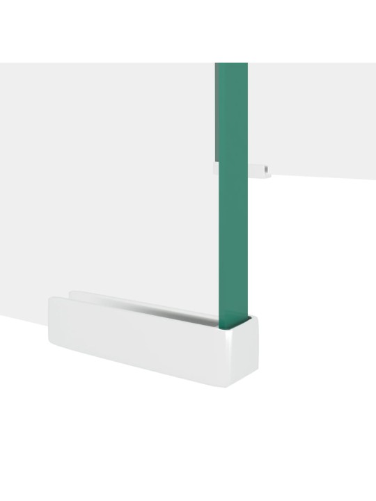 Tv statīvs, monitora paliktnis, 40x25x11 cm, caurspīdīgs stikls
