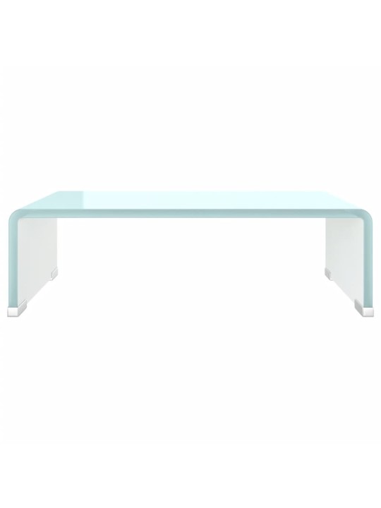 Tv statīvs, monitora paliktnis, 40x25x11 cm, zaļš stikls