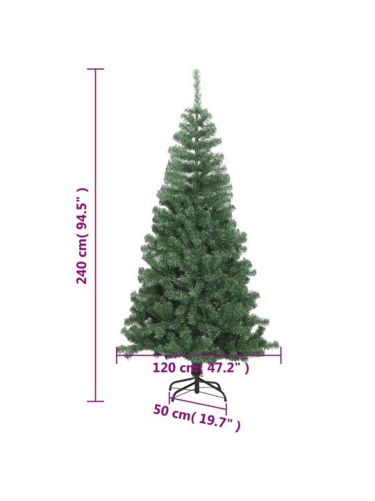 Mākslīgā ziemassvētku egle l, 240 cm, zaļa