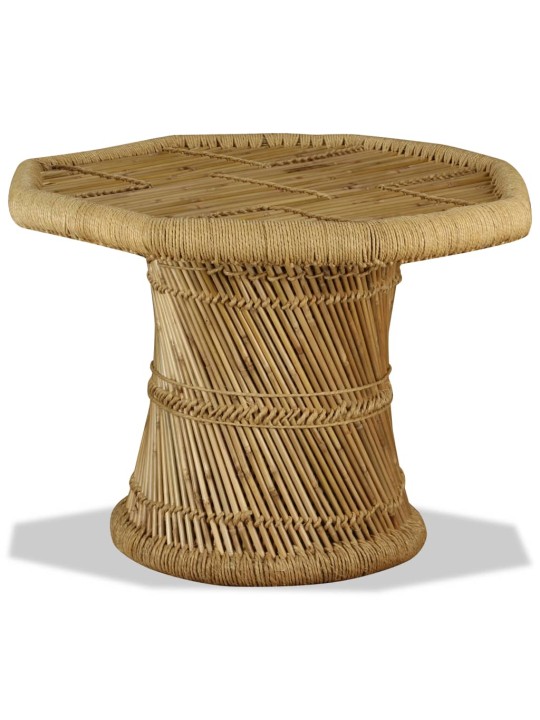 Kafijas galdiņš, astoņstūra forma, 60x60x45 cm, bambuss