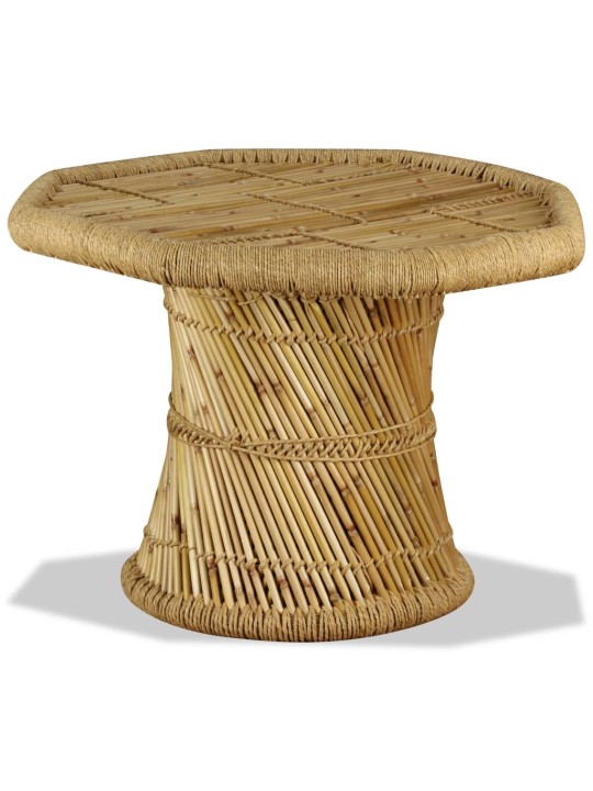 Kafijas galdiņš, astoņstūra forma, 60x60x45 cm, bambuss