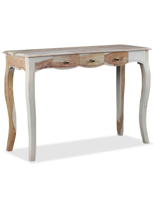 Konsoles galdiņš ar 3 atvilktnēm, 110x40x76 cm, masīvs rožkoks