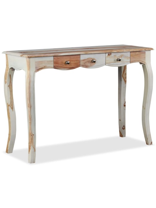 Konsoles galdiņš ar 3 atvilktnēm, 110x40x76 cm, masīvs rožkoks