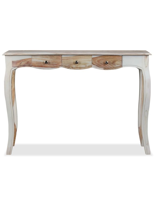 Konsoles galdiņš ar 3 atvilktnēm, 110x40x76 cm, masīvs rožkoks