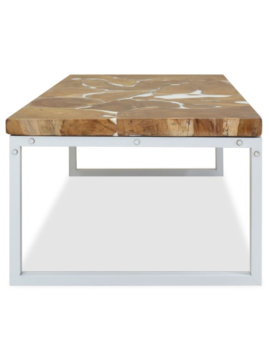 Kafijas galdiņš, 110x60x40 cm, tīkkoks, sveķu materiāls