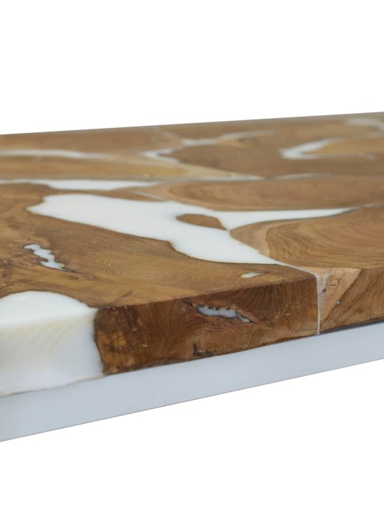 Kafijas galdiņš, 110x60x40 cm, tīkkoks, sveķu materiāls