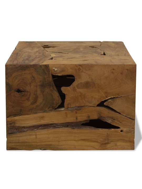 Kafijas galdiņš, 50x50x35 cm, tīkkoks, brūns