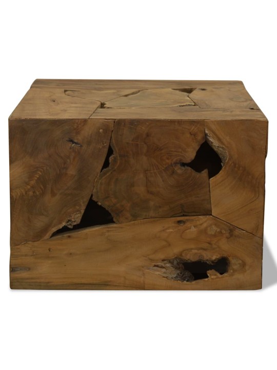 Kafijas galdiņš, 50x50x35 cm, tīkkoks, brūns