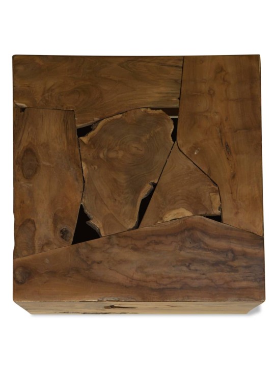 Kafijas galdiņš, 50x50x35 cm, tīkkoks, brūns