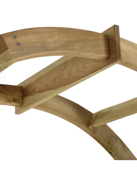Špaleru arka / pergola, zaļi impregnēts priedes koks