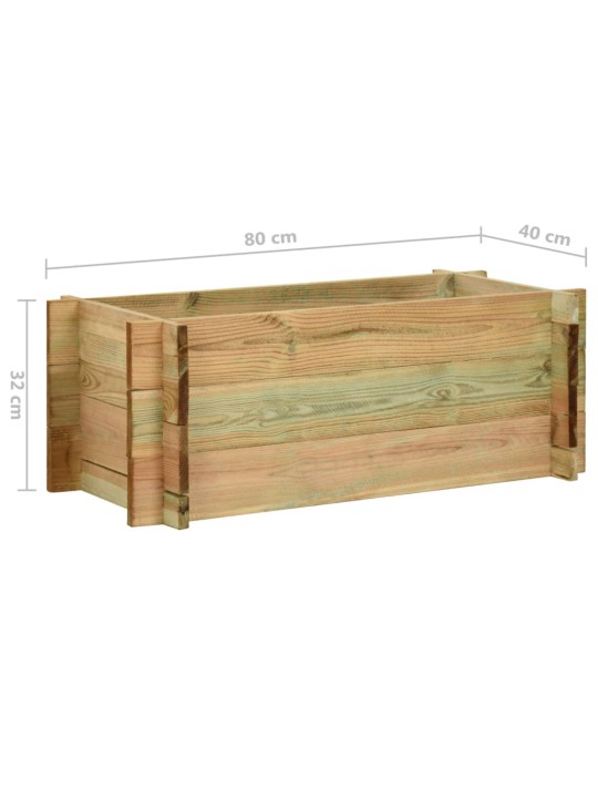Dārza stādu kaste, 80 cm, impregnēts priedes koks