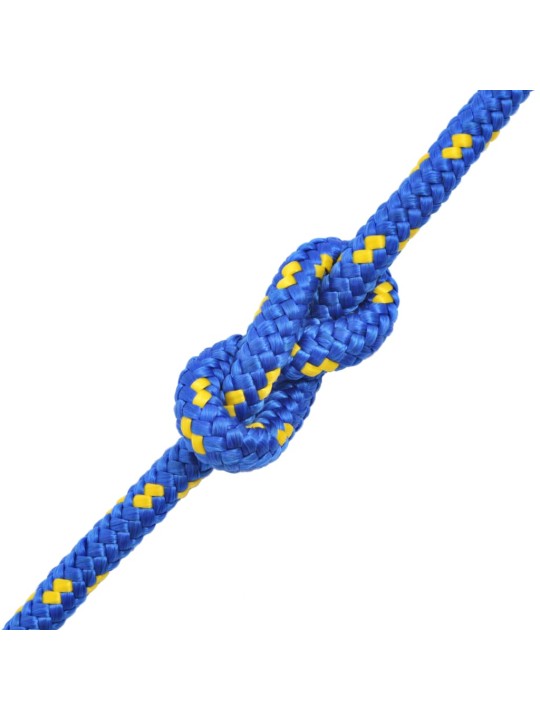 Pietauvošanās virve, 8 mm, 100 m, polipropilēns, zila