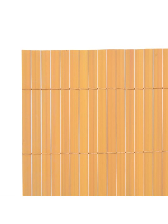 Dārza žogs, divpusējs, 90x300 cm, dzeltens pvc