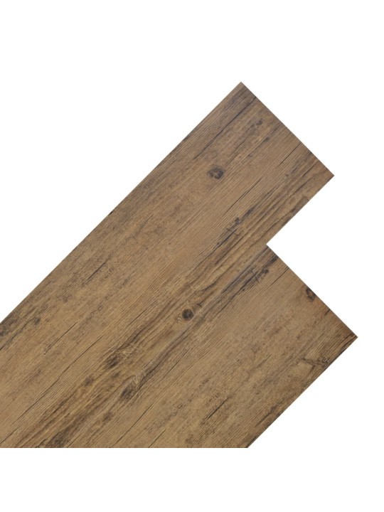 Grīdas dēļi, 5,26 m², 2 mm, valriekstu brūni, pvc