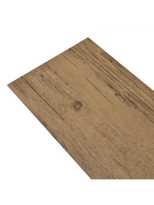 Grīdas dēļi, 5,26 m², 2 mm, valriekstu brūni, pvc