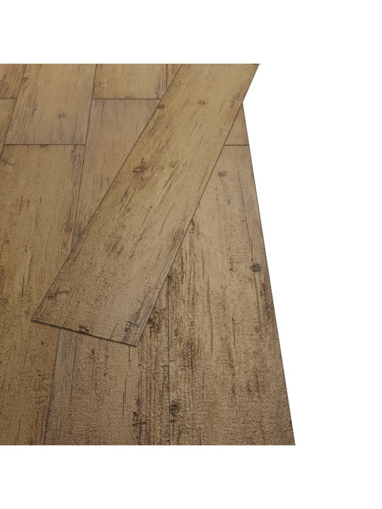 Grīdas dēļi, 5,26 m², 2 mm, valriekstu brūni, pvc