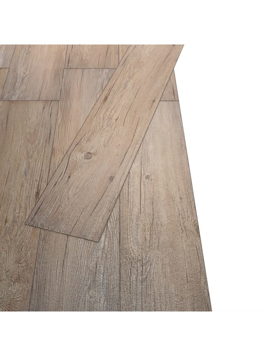 Grīdas dēļi, 5,26 m², 2 mm, ozolkoka brūni, pvc