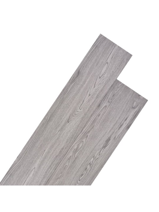 Grīdas dēļi, 5,26 m², 2 mm, tumši pelēki, pvc