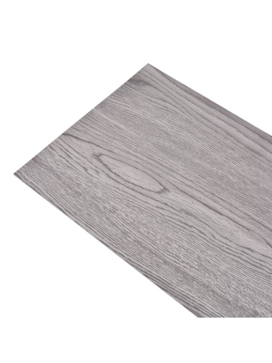 Grīdas dēļi, 5,26 m², 2 mm, tumši pelēki, pvc