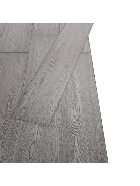 Grīdas dēļi, 5,26 m², 2 mm, tumši pelēki, pvc