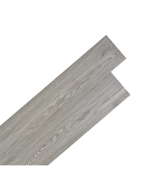 Grīdas dēļi, pašlīmējoši, 5,02 m², 2 mm, tumši pelēks pvc