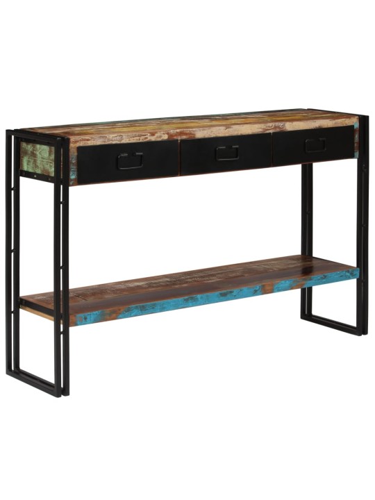 Konsoles galdiņš, 120x30x76 cm, pārstrādāts masīvkoks
