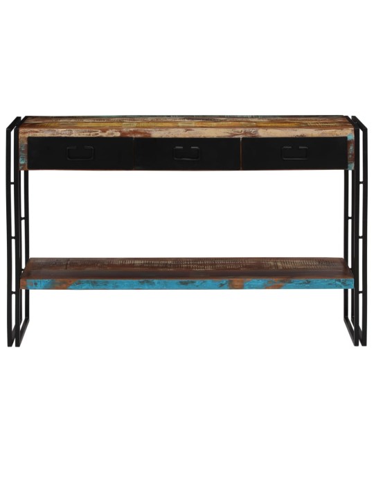 Konsoles galdiņš, 120x30x76 cm, pārstrādāts masīvkoks
