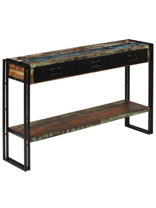Konsoles galdiņš, 120x30x76 cm, pārstrādāts masīvkoks