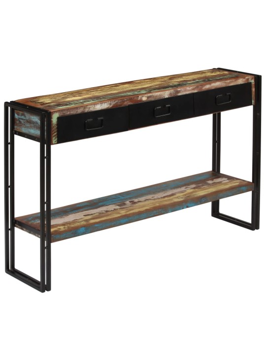 Konsoles galdiņš, 120x30x76 cm, pārstrādāts masīvkoks