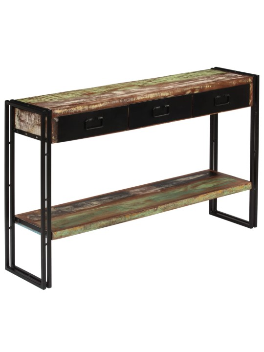 Konsoles galdiņš, 120x30x76 cm, pārstrādāts masīvkoks